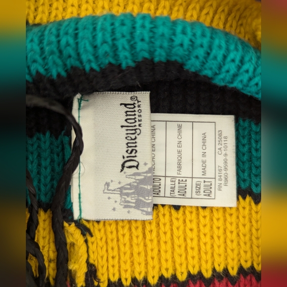 Disney Park Mickey Mouse Ears Hat BUNDLE Jamaica Reggae Rasta Dread Locks Beanie - Picture 5 of 13